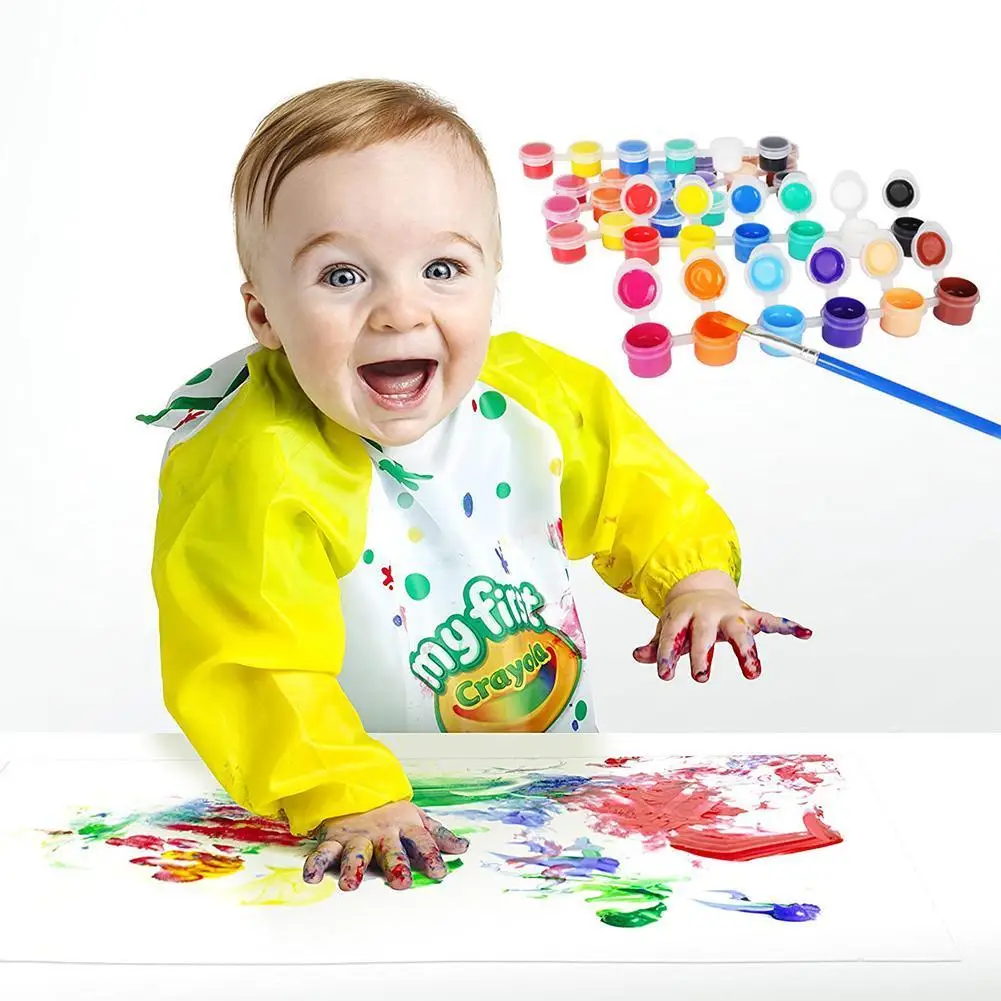 

Children's Educational Graffiti Toys Finger Painting Fine Toys Twelve-color Tool Diy Supplies Art Children's Set Paint Pain P6F4