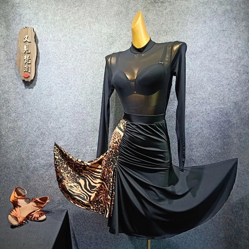 Боди для женщин топ бальных танцев латиноамериканские трико женская одежда