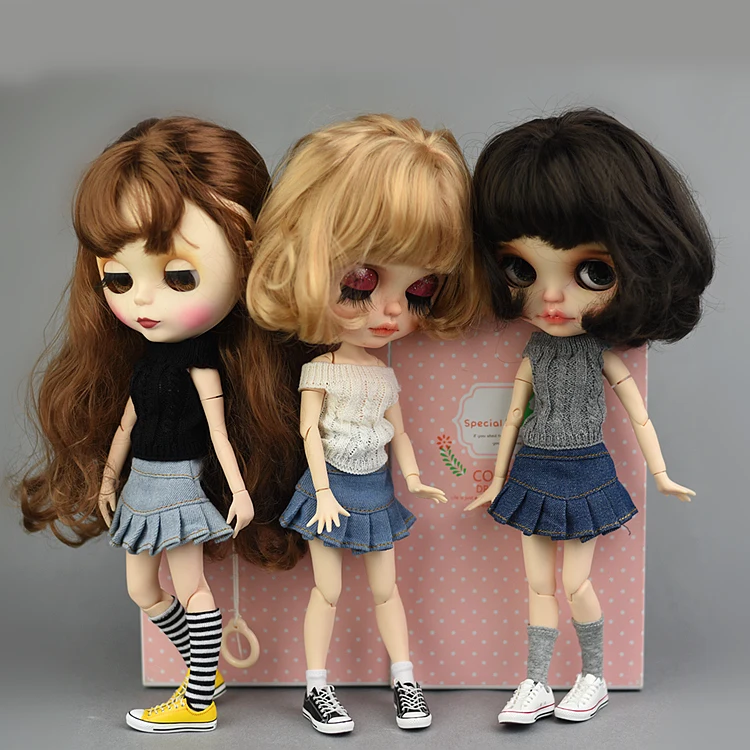 1 шт. юбка ручной работы Одежда для Барби Blyth 1/6 BJD платья Аксессуары кукол подарок