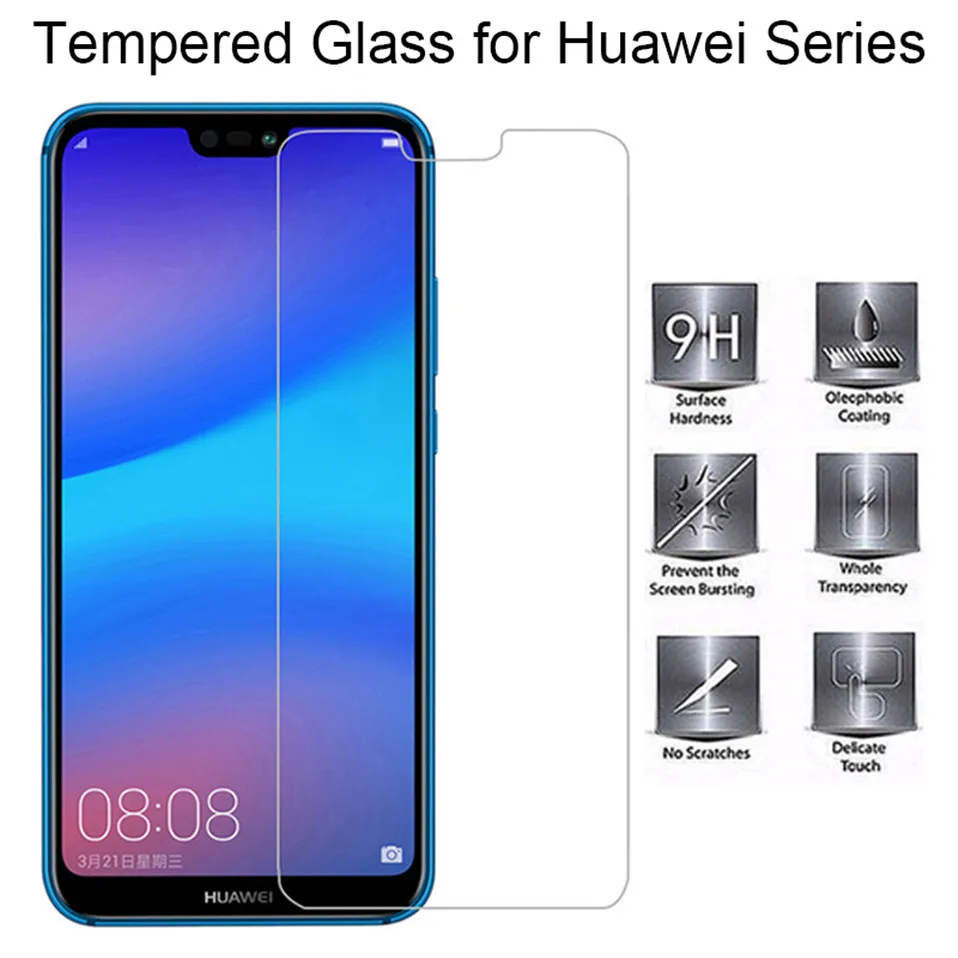 Закаленное стекло для защиты экрана Huawei P30 P30Pro Защитное телефона HD Honor V30 Pro 50