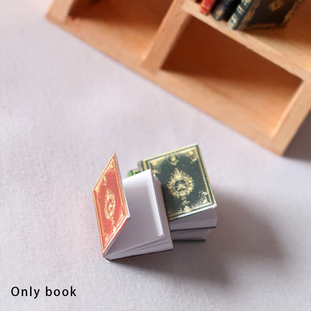 

18pcs/set Home Decor Simulation Study Room Photography Props Miniature 1:12 Retro Style Dollhouse Books For Girls Bedroom Small