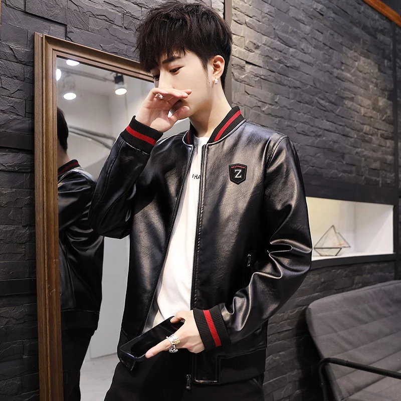 Кожаная куртка 2019 новая мотоциклетная кожаная для верховой езды Мужская модная