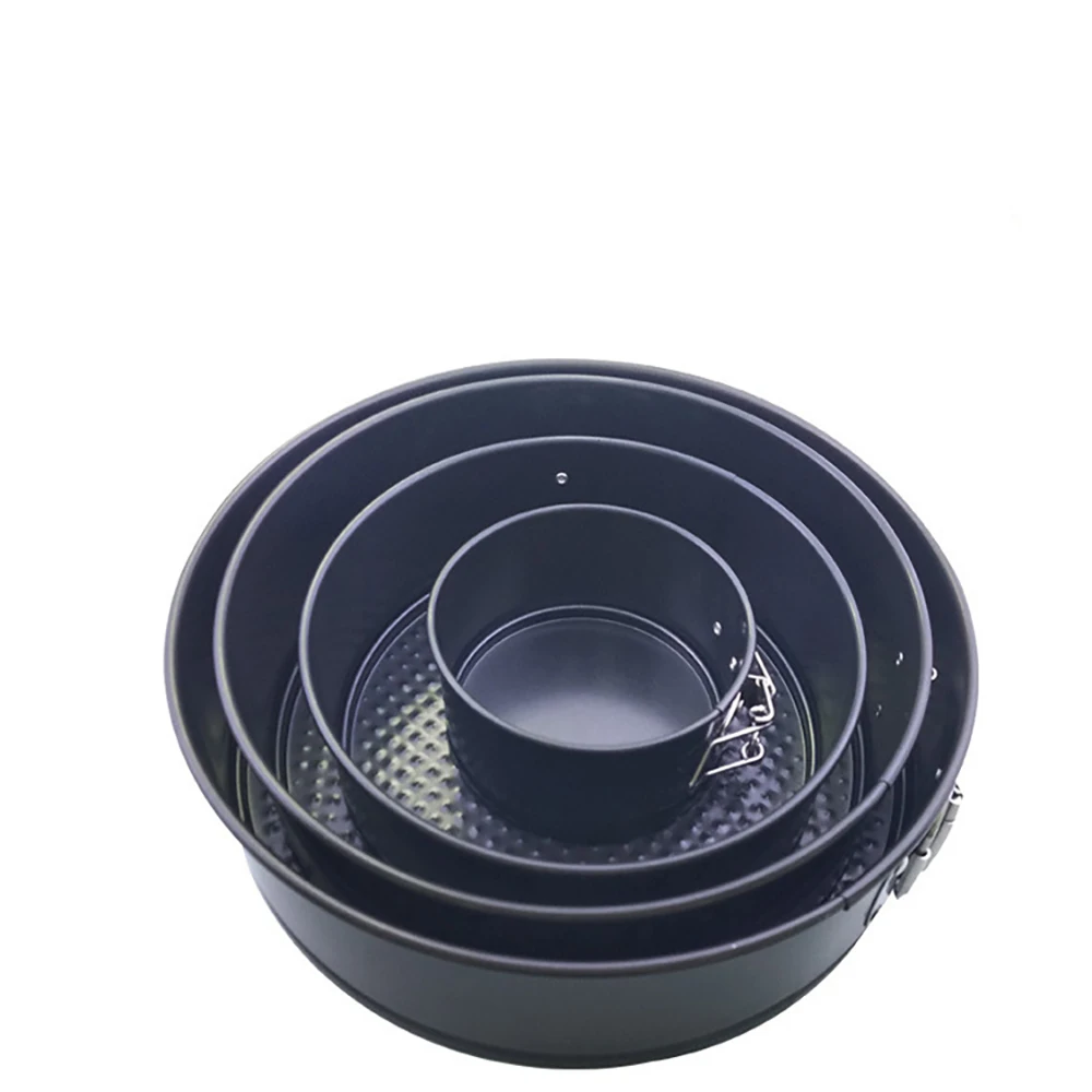 4/6/8/10 дюймов в прямом эфире с пряжкой кекса покрытием круглый противень для