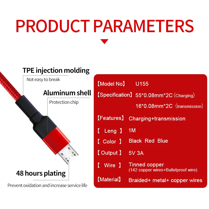 Кабель USB Type C для xiaomi redmi k20 pro мобильный телефон кабель быстрой зарядки Micro Line