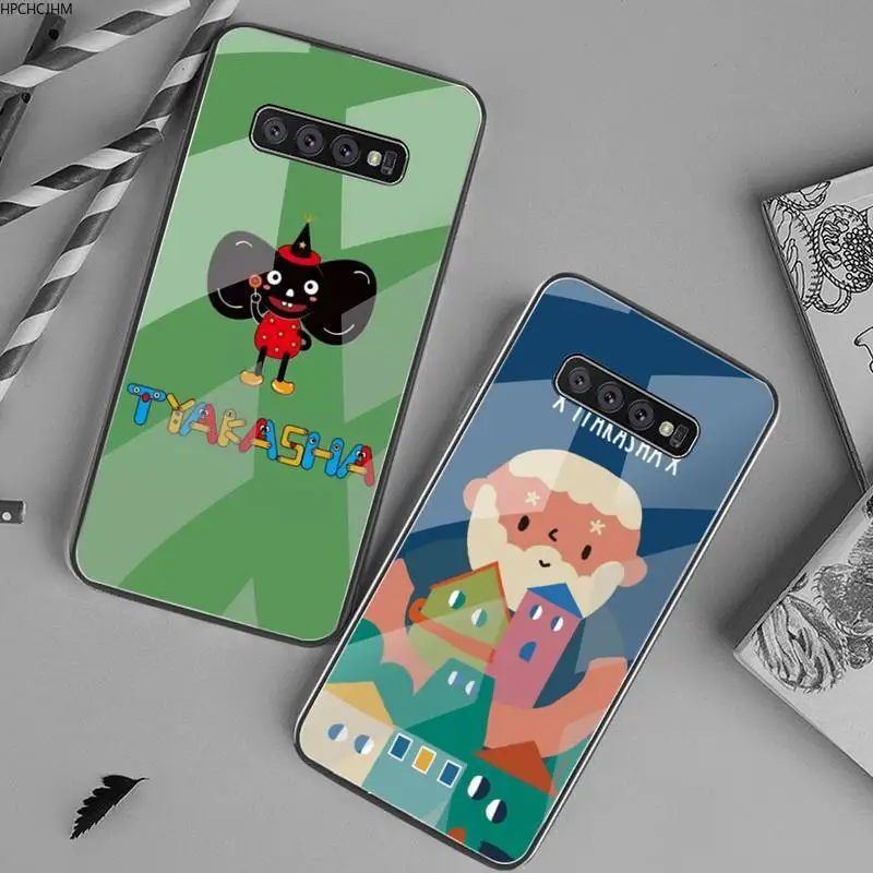 

TYAKASHA illustration Phone Case Tempered Glass For Samsung S20 Plus S7 S8 S9 S10 Plus Note 8 9 10 Plus