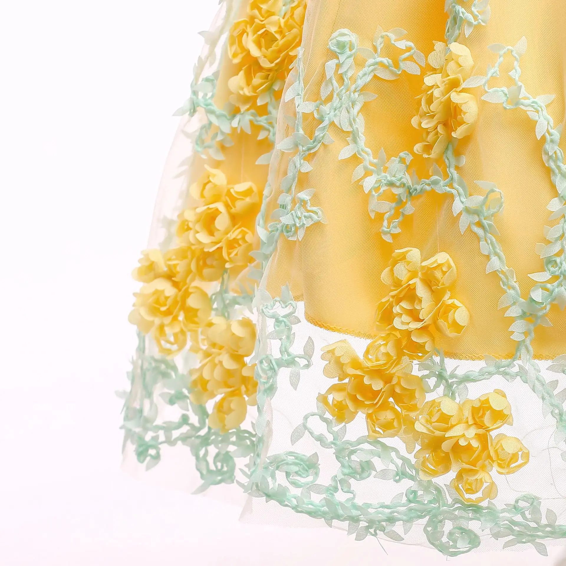 

Summer Fancy Flower Girl Dresses for Wedding Lovely Princess Performance Dress Fashion Birthday Party Kids Sleeveless Dresses