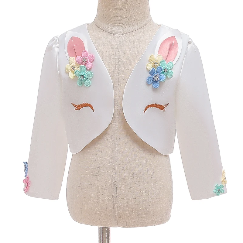 Unicorn Jacket Фантазийное рождественское платье с единорогом для девочек от 2 до 10 лет, Детский костюм принцессы детская одежда для дня рождения - Цвет: Unicorn Jacket