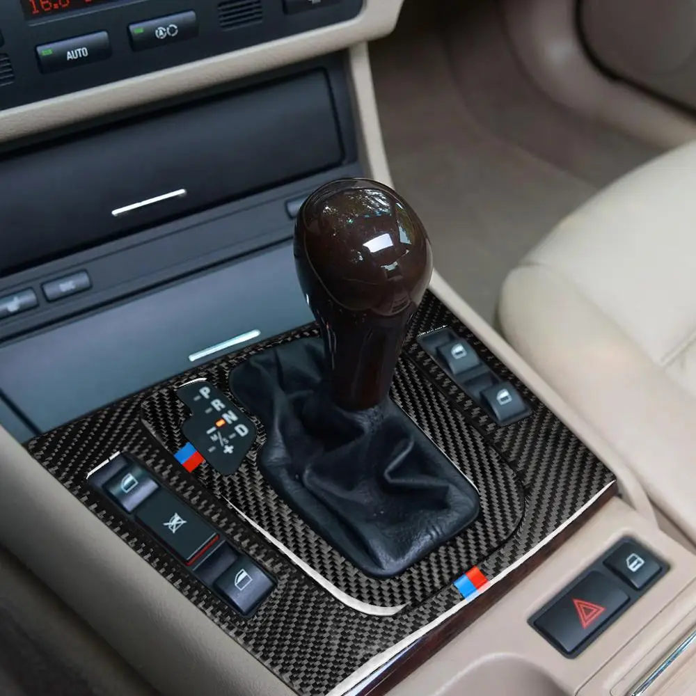 Для BMW E46 1998-2004 3 серии углеродное волокно интерьер автомобиля наклейки