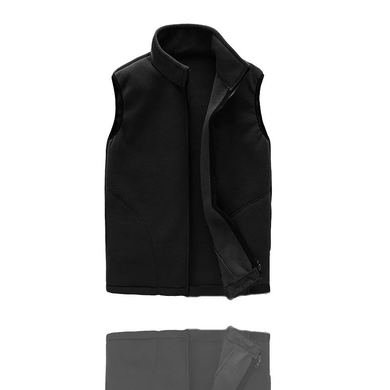 NUONEKO Men Women Outdoor Hiking Vest Winter Thick Fleece Warm Sleeveless Jacket Climbing Fishing Sports Vests Waistcoats VM01