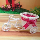 Иммитация ротанговый цветок корзина ваза трехколесная модель велосипеда домашний сад Свадебная вечеринка настольное украшение домашний Декор подарок на день рождения