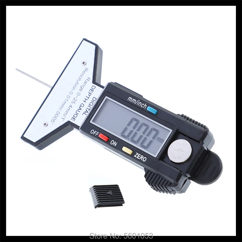 

Tire Pattern Depth Meter 0-25.4mm Metric Stainless Steel/plastic Several-view Depth Gauge Tire Ruler