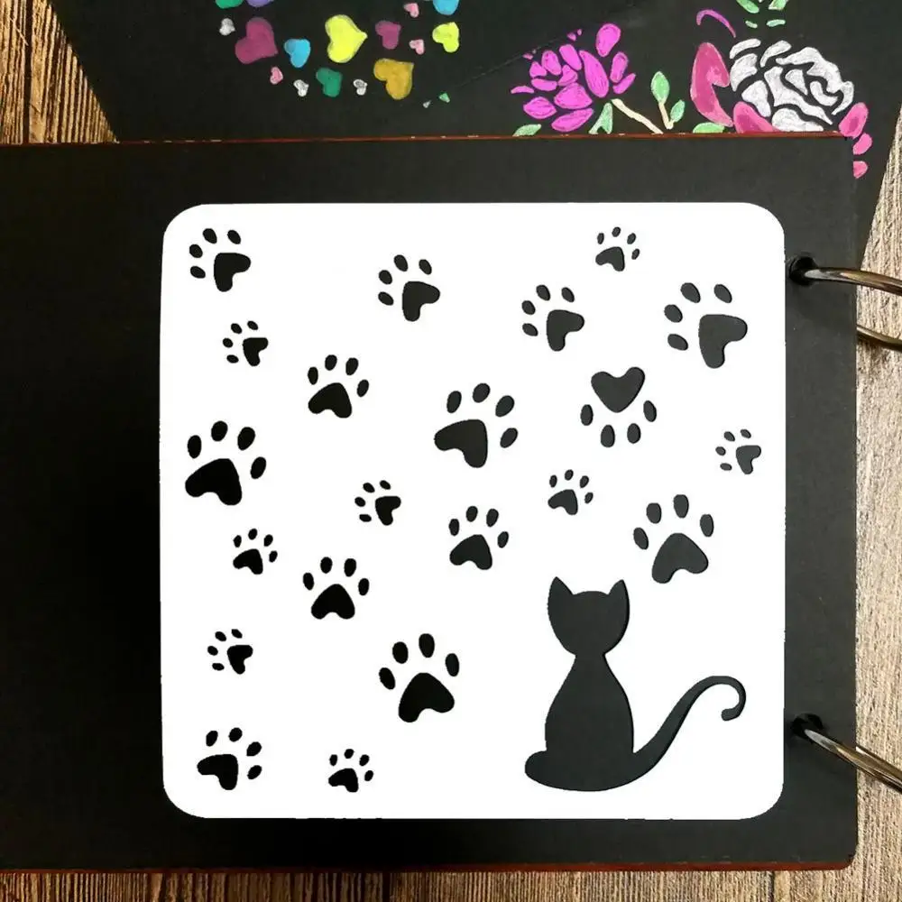 

Hot Sales Bird Flower Paws DIY Craft Layering Stencil Painting Album Embossing Template