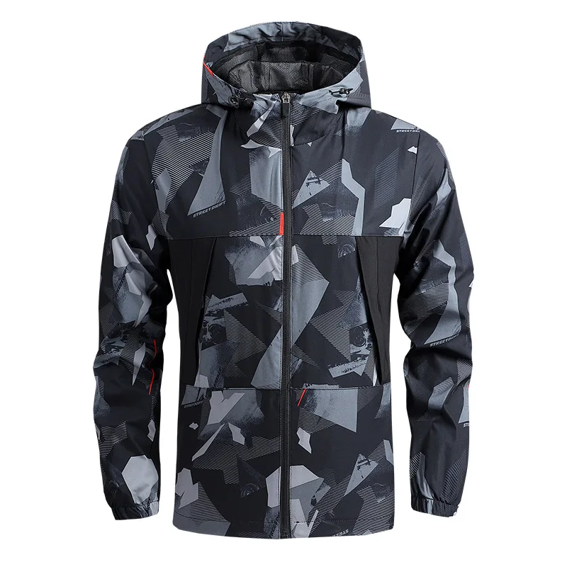 

Shark Soft Shell Military Tactical Jacket Men Casual Sports Outdoor Coat Waterproof Breathable Spring Thin Men Camouflage Jacket