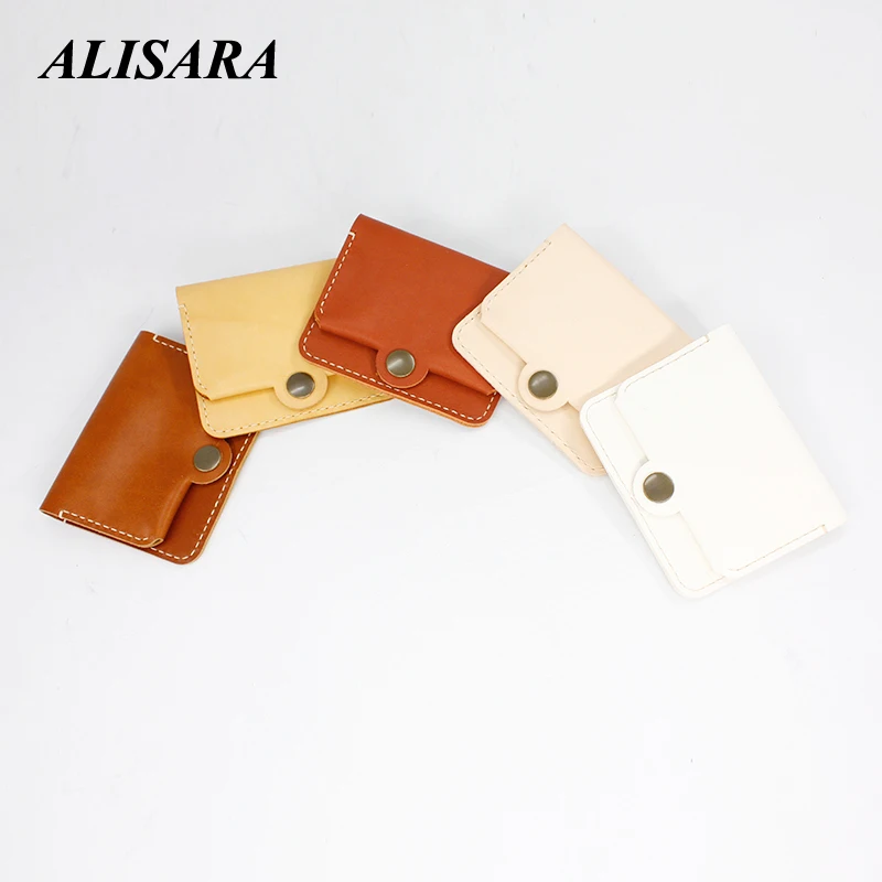 

Кожаный держатель для карт, 100% ручная работа, кошелек для карт, корейский и японский популярные стили, лучший подарок для женщин, держатель д...
