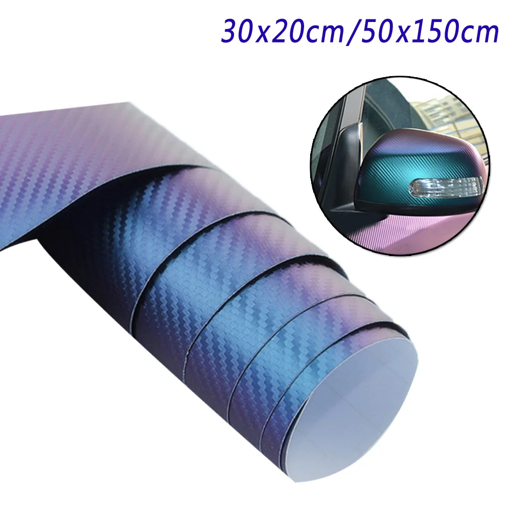 

Warp Car Sticker Chameleon DIY Decal Film Roll 3D Carbon Fiber Exterior