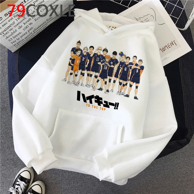 

Haikyuu hoodies men anime printed Ulzzang male pullover sweatshirts Ulzzang