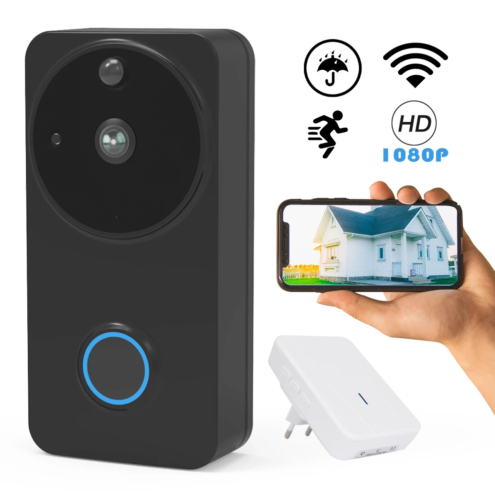 CTVMAN Wifi видео-телефон двери IP безопасности домофон для дома цифровые видео дверной звонок камера двухстороннее аудио умный беспроводной дверной звонок