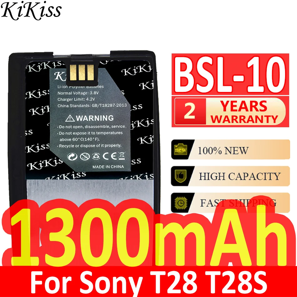 

1300mAh KiKiss Powerful Battery BSL10 BSL-10 for Sony Ericsson T28 T28S T28SC T29 T39 T520 T320 R520 R320 BUS-11 Batteries