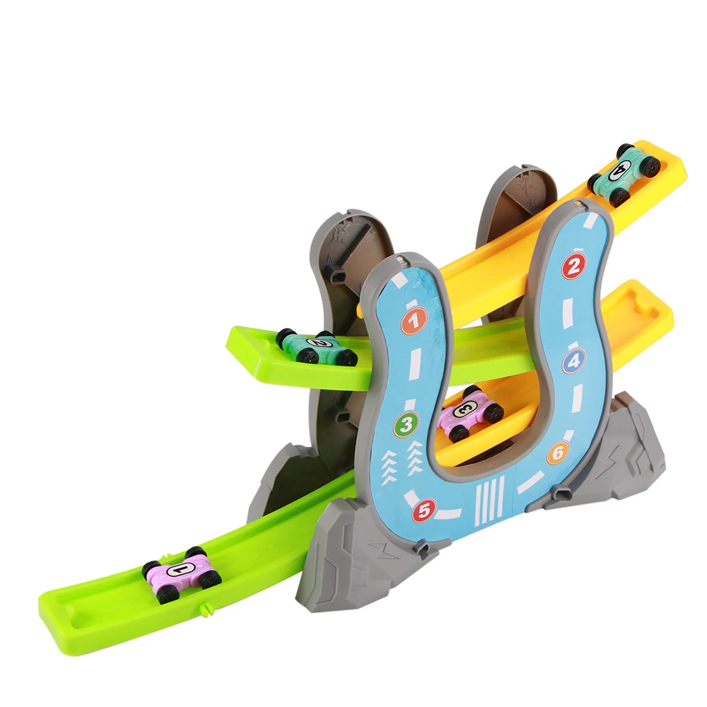 

Забавная игрушечная Гоночная машина, набор пландирующих автомобилей, дорожка, слайдер, фрикционная машина, игрушка для девочек и мальчиков,...