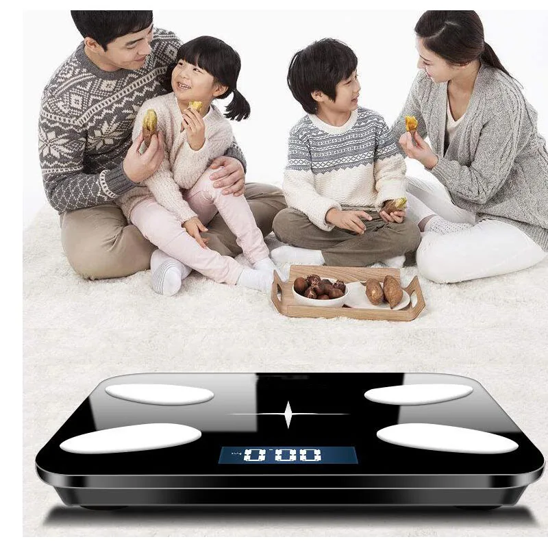 Bluetooth приложение умные весы для тела жировой воды здоровья мышц электронные BMI