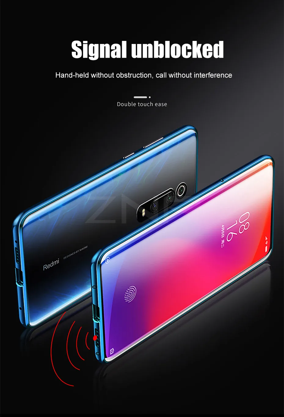 ZNP Магнитный адсорбционный металлический чехол для телефона для Xiaomi 8 9 SE 9T Pro двухсторонний стеклянный Магнитный чехол для Redmi Note 7 K20 Pro чехол s