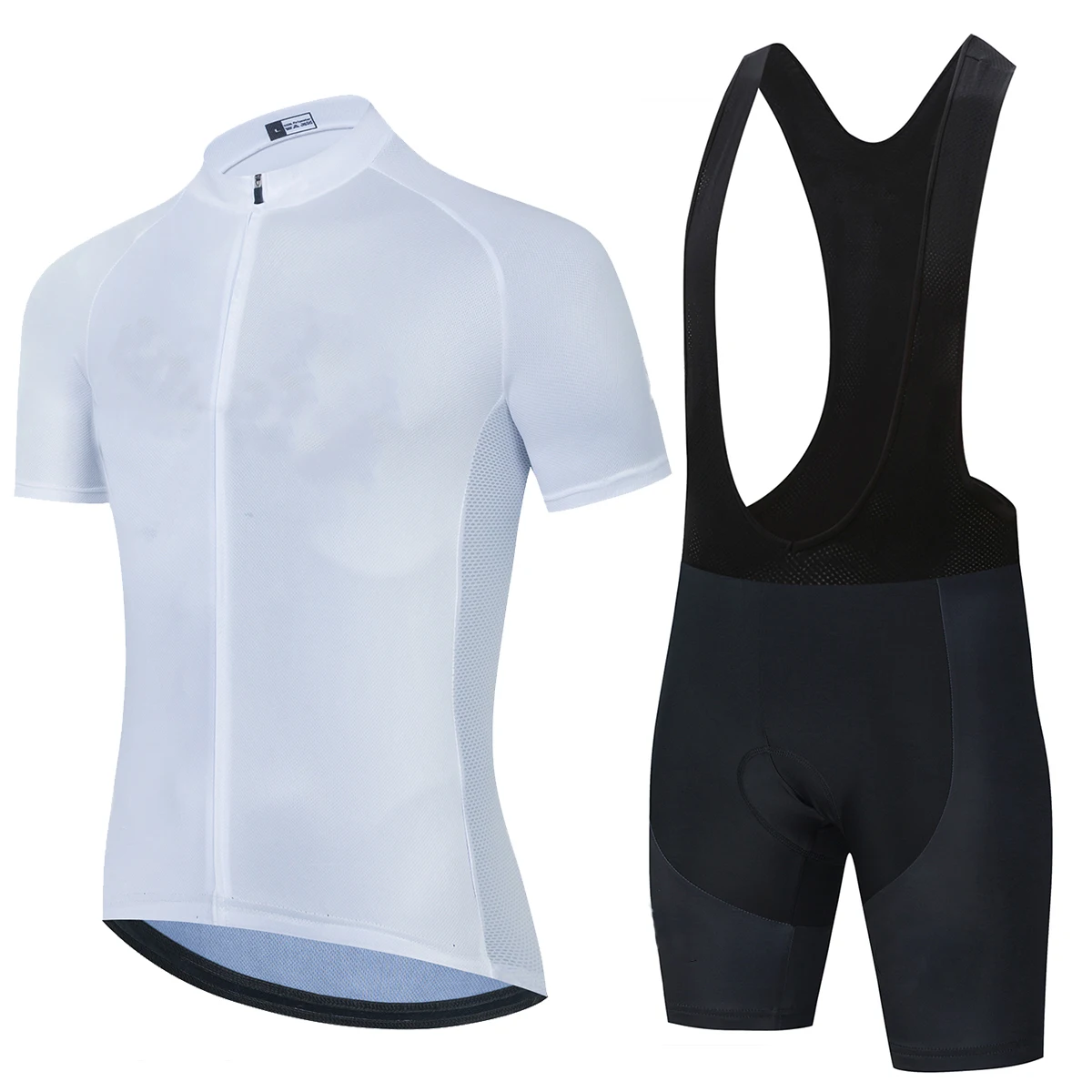 

white 2021 New Pro Cycling Jersey Set Dark Blue MTB Racing Bike Summer Mountain Bicycle Clothing Set Cycling Wear