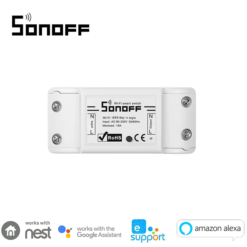 Sonoff базовый беспроводной переключатель универсальный модуль Таймер Wifi переключатель умный дом автоматизация пульт дистанционного управления через IOS Android