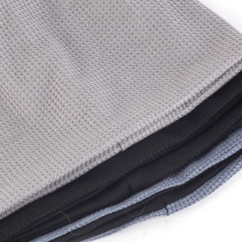 Geebro Новая женская шапка облегающие хлопковые однотонные полосатые шапки с