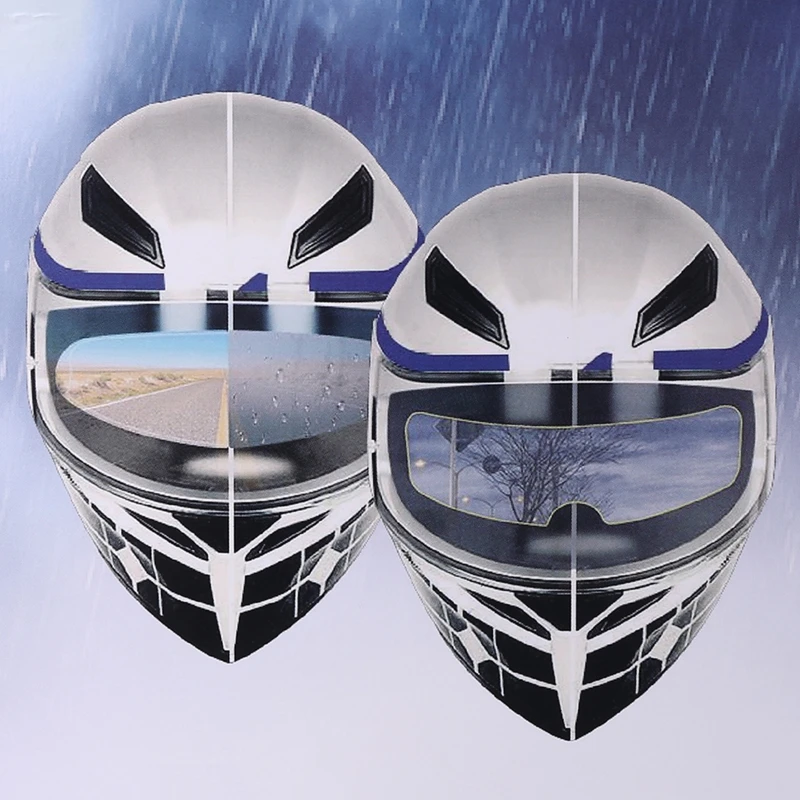

Motorcycle Anti-Fog Lens Stickers Waterproof Rainproof Clear Patch Film Sun Visor Screen Shield for K3 K4 AX8 LS2 HJC MT