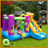new inflatable castle with blower child air bounce house above ground pool naughty castle outdoor trampoline ride on play