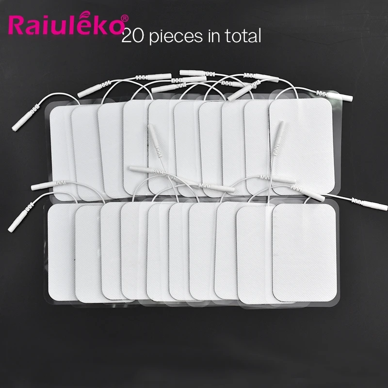 20 шт. многоразовые самоклеящиеся электродные подушечки для стимуляции