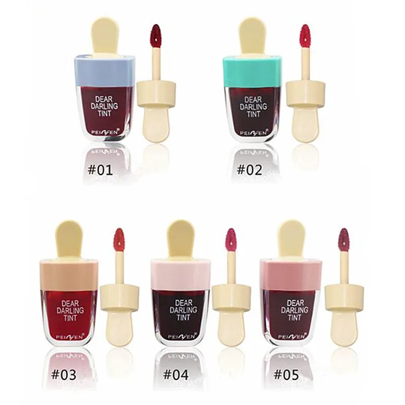 Жидкая Увлажняющая помада для губ 5 шт./кор. милое мороженое водостойкая милый