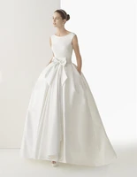 %d9%81%d8%b3%d8%a7%d8%aa%d9%8a%d9%86 new bridal gown unique designer decorative with big bowknot vestido de noiva long formal a line bespoke wedding dresses