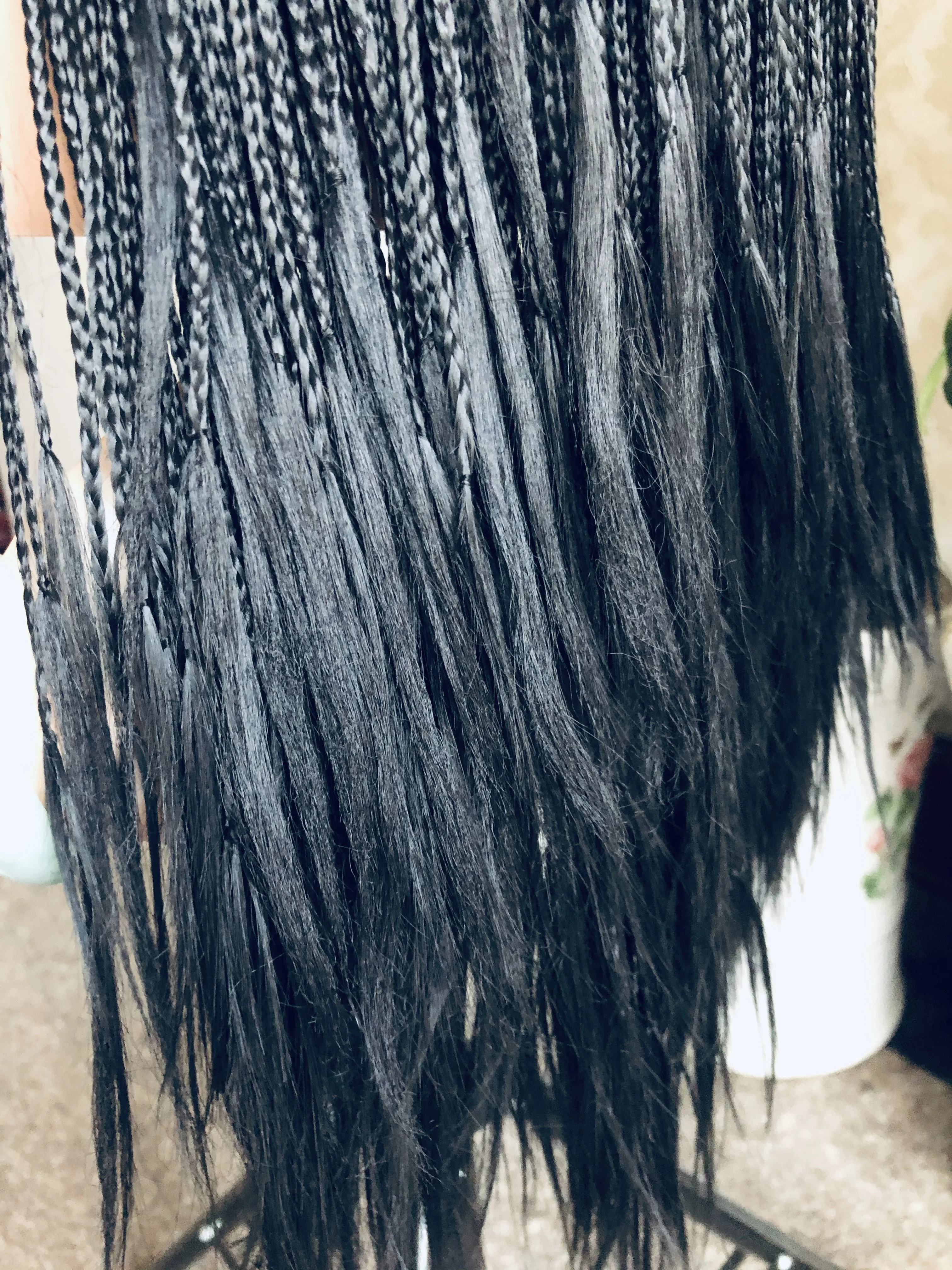 

Swiss Lace Synthetic Braiding Hair Wig For Black Women Natural Synthetic Hair Lace Front Braiding Wig With Baby Hair