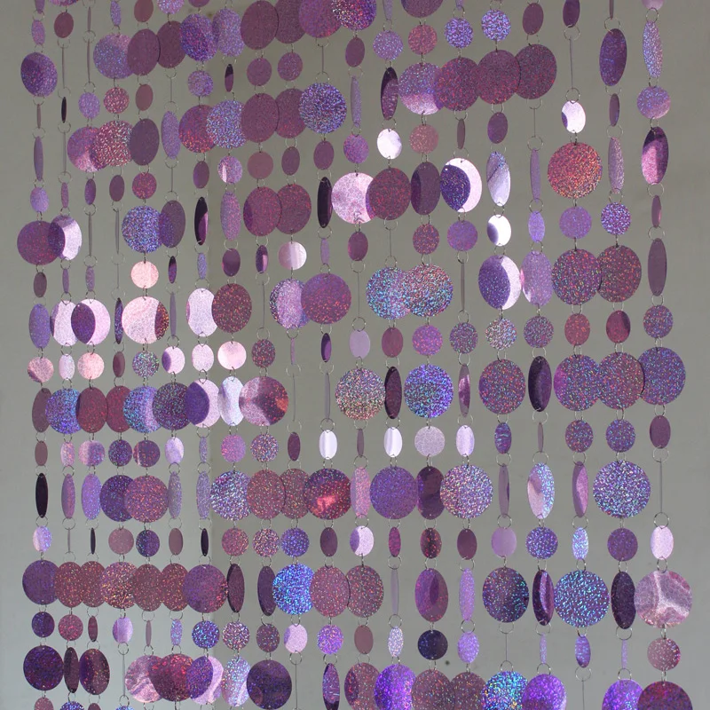 

DIY New Year Spring Festival party Decorations supplies Laser Sequin plastic Ornaments Wedding stage Background Layout