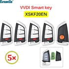 Универсальные пульты дистанционного управления 5 шт.лот XHORSE VVDI VVID2, смарт-ключ с БЕСКЛЮЧЕВОЙ функцией, Go PN: XSKF20EN, английская версия