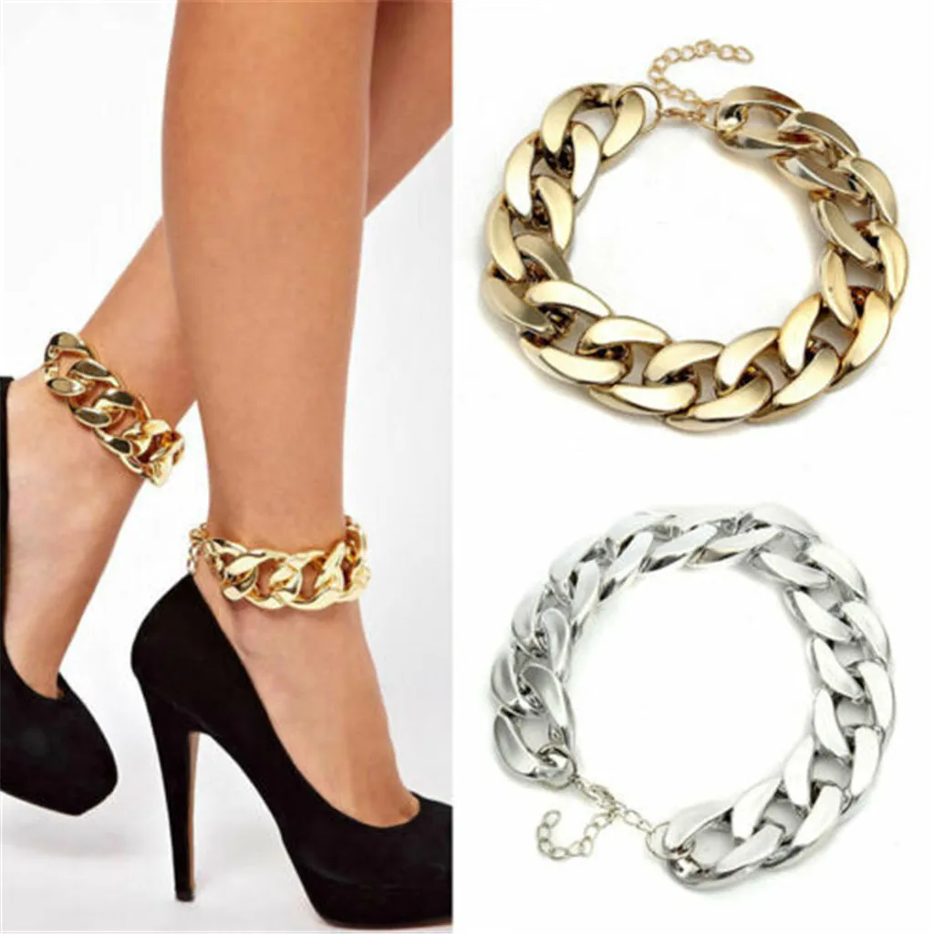Браслеты на лодыжку женские анклеты с цепочкой щиколотке пляжные сандалии
