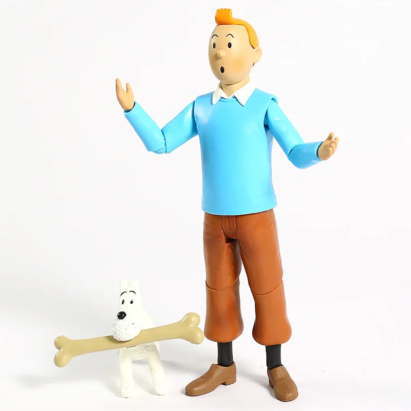 «Приключения Тинтина» Tintin и Milou ПВХ фигурка Коллекционная модель игрушки