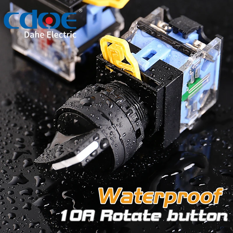 22 мм электрораспределительной коробкой многопозиционного переключателя SPDT/DPDT 2