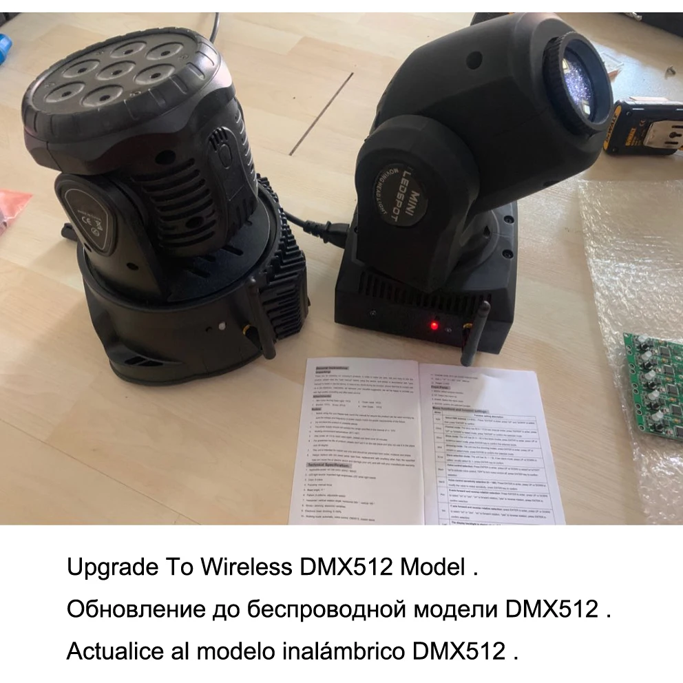 2 в 1 беспроводной передатчик по протоколу DMX приемник DMX512 модуль PCB плата для Moving
