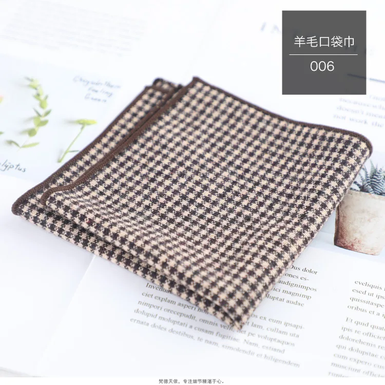 

New spot wool pocket towel fashion casual men's dress small square towel wedding party handkerchief face towel