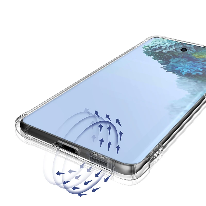 JAVY Transparent Airbag Shatterproof Silicone Soft Case For Samsung Galaxy M52 5G S21 Ultra Phone Shell