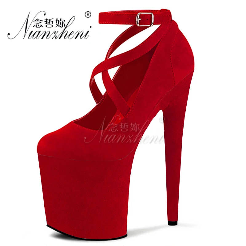 Туфли лодочки женские на очень высокой шпильке 8 дюймов босоножки платформе 20 см