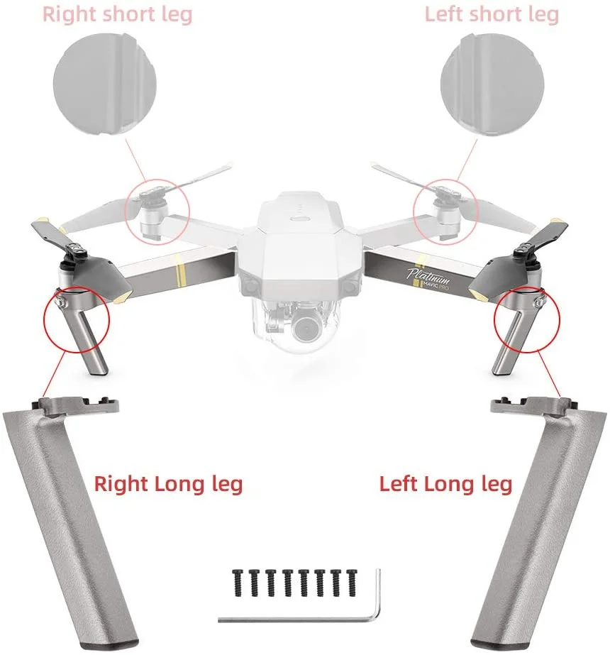 Комплект шасси для DJI Mavic Pro Platinum Snow Drone сменный аксессуар основание двигателя