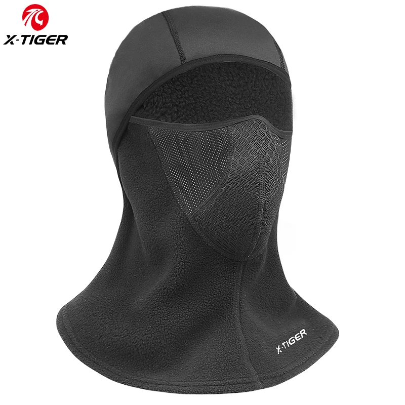 LF7553 Winter Cycling Full Face Mask Fleece Thermal Bicycle Cap Windproof Anti-Dust Cycling Balaclava Skiing Skating Outdoor Hat - Цвет: LF7553