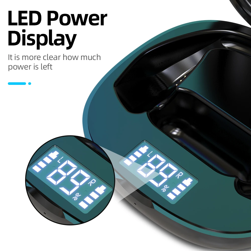 TWS наушники T11 Беспроводные с поддержкой Bluetooth и светодиодный фоном|Наушники