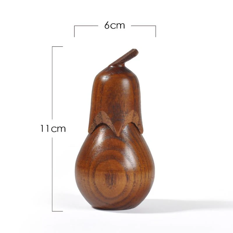 Eggplant Wooden Toothpick Holder Multi-function Seasoning Jar Sugar With Lid Storage Box Desk Decoration Kitchen Accessories | Дом и сад