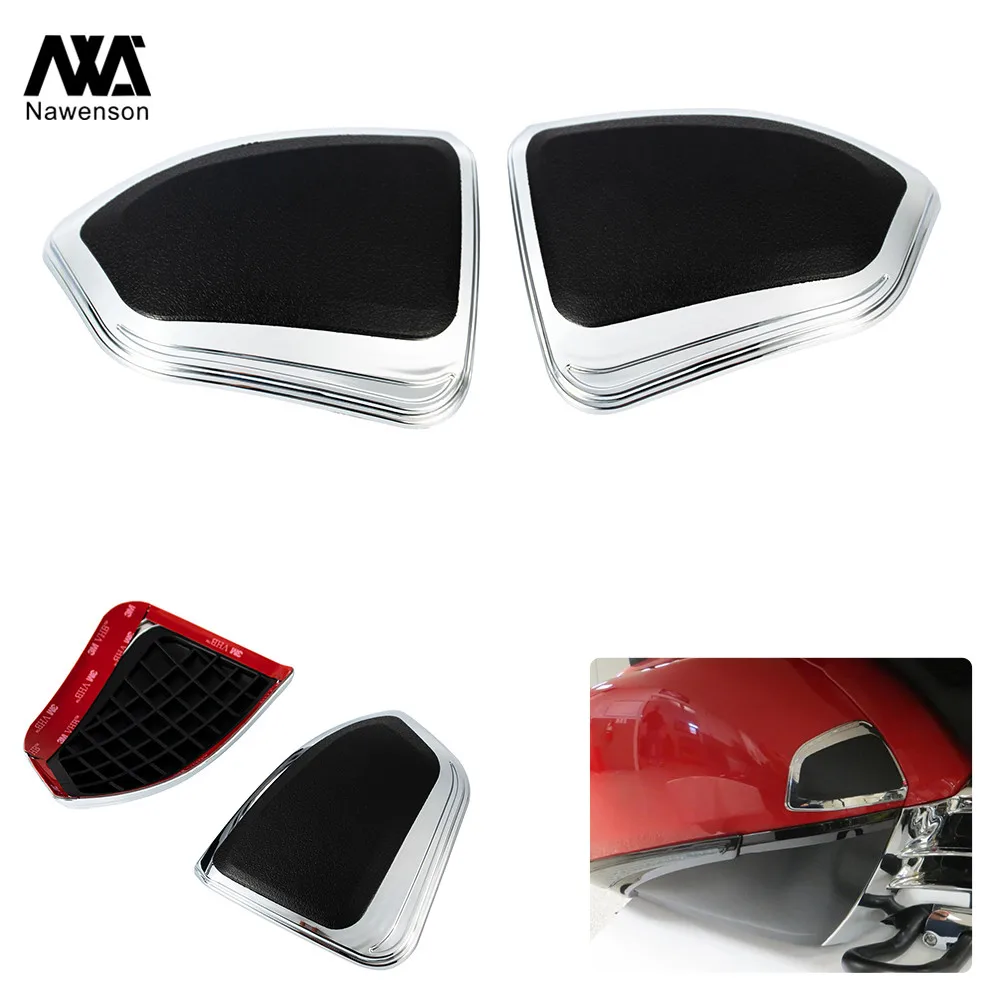 

2 pieces Motorcycle Front Saddlebag Scuff Protectors Cover Decorative Accessories for Honda Gold Wing GL1800 & F6B 2012-2017