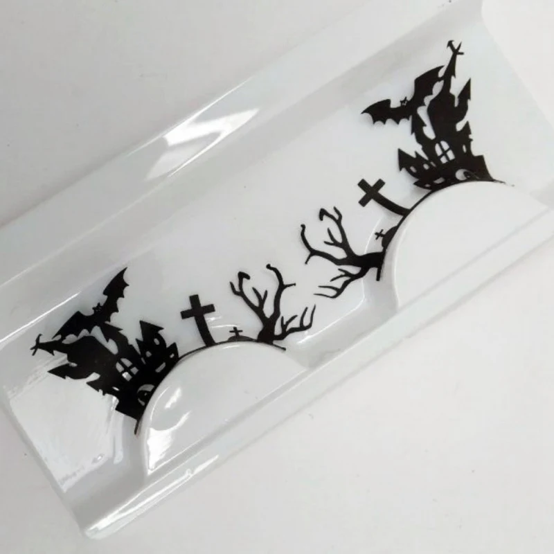 Макияж на Хэллоуин Накладные ресницы ручной работы бабочка птица паук форма