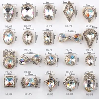 5pcsbag super shiny flatback crystal rhinestones for nails k9 stones shaped glitter charming faux gem 3d diy nail art 8910mm
